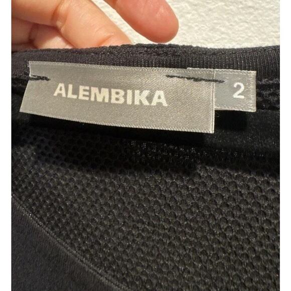Alembika Dress Size 2 Women’s Colorblock Long Sleeve Knit Artsy Art To Wear Boho - Picture 5 of 9